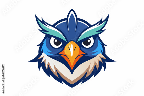 water-color-bird-face-logo.