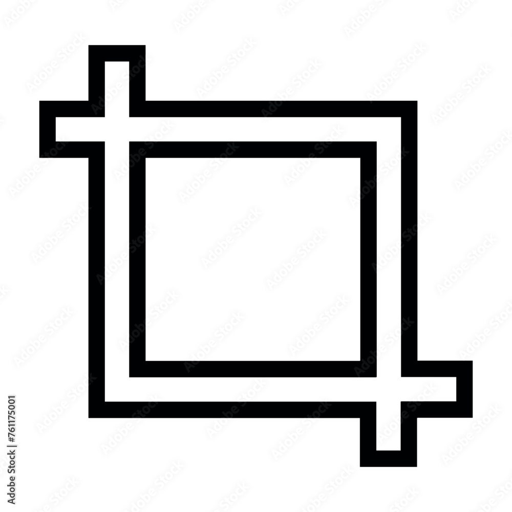 Fototapeta premium crop simple icon for graphic resources