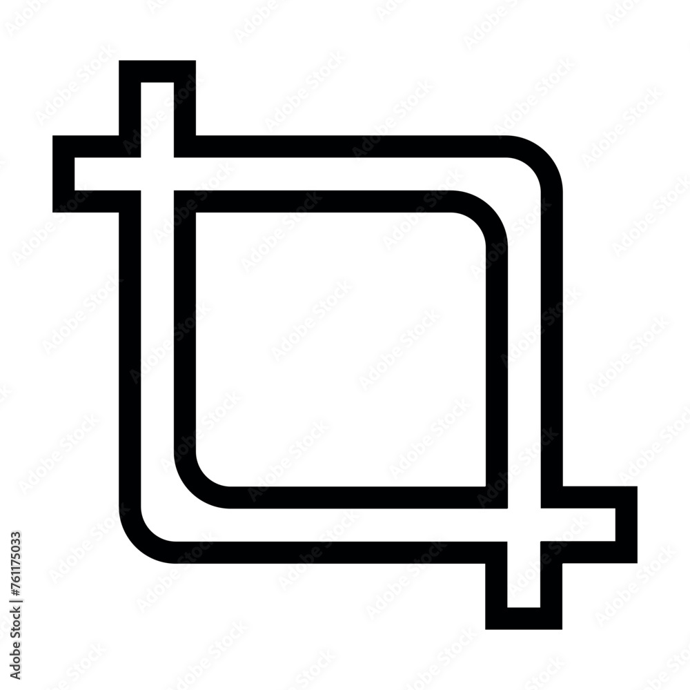 Fototapeta premium crop simple icon for graphic resources