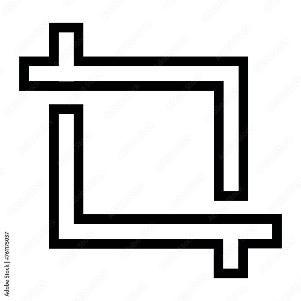 crop simple icon for graphic resources crop simple icon for graphic resources