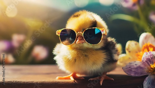 Sun's Out, Shades On: The Coolest Easter Chick in Town!