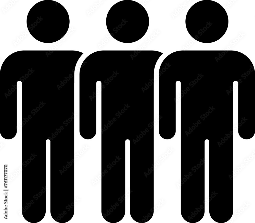 People icon. Group of people icons collection. People group icon set team worker user. User profile symbol. Group of users. Persons symbol. Vector.