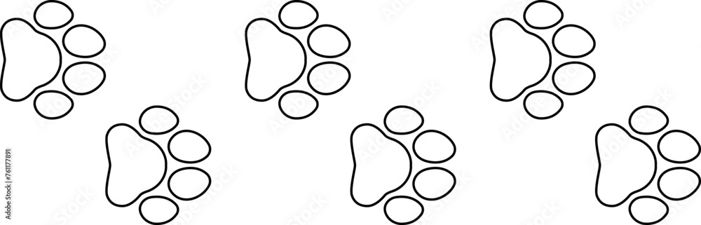 Paw print icon. Animal symbol vector image Paw print icon. Animal symbol vector image