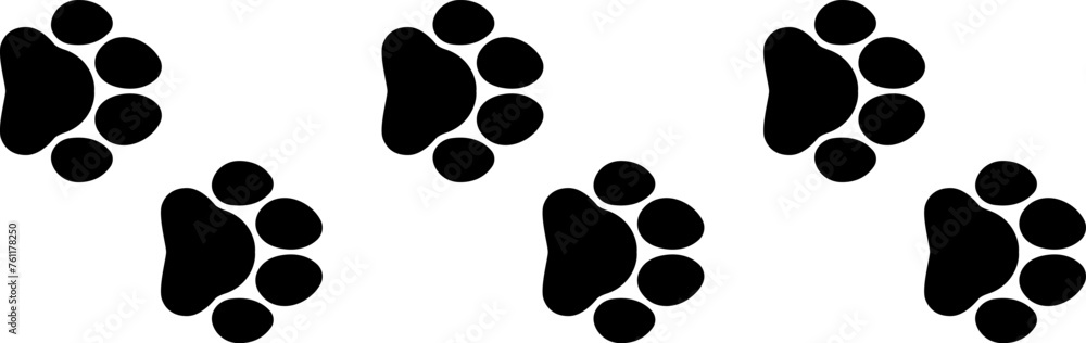 Paw print icon. Animal symbol vector image Paw print icon. Animal symbol vector image