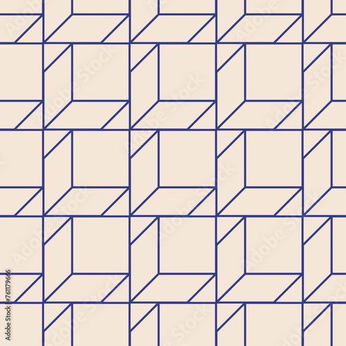Trendy minimalist seamless pattern with abstract creative geometric composition