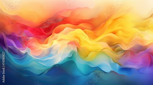 Abstract multicolored wavy background.