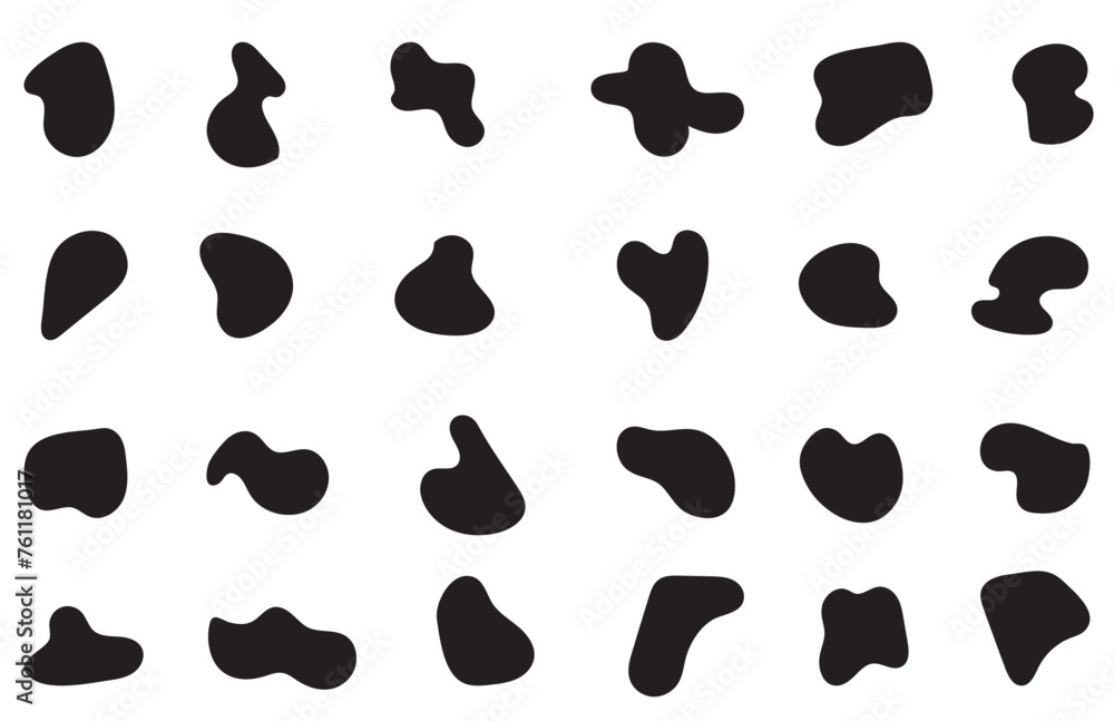Blob shape organic set. Fluid cooler blob shape vector for abstract design.Irregular random minimal blob form. Abstract watery forms template. Organic blobs set icon on transparent background. Blob shape organic set. Fluid cooler blob shape vector for abstract design.Irregular random minimal blob form. Abstract watery forms template. Organic blobs set icon on transparent background.