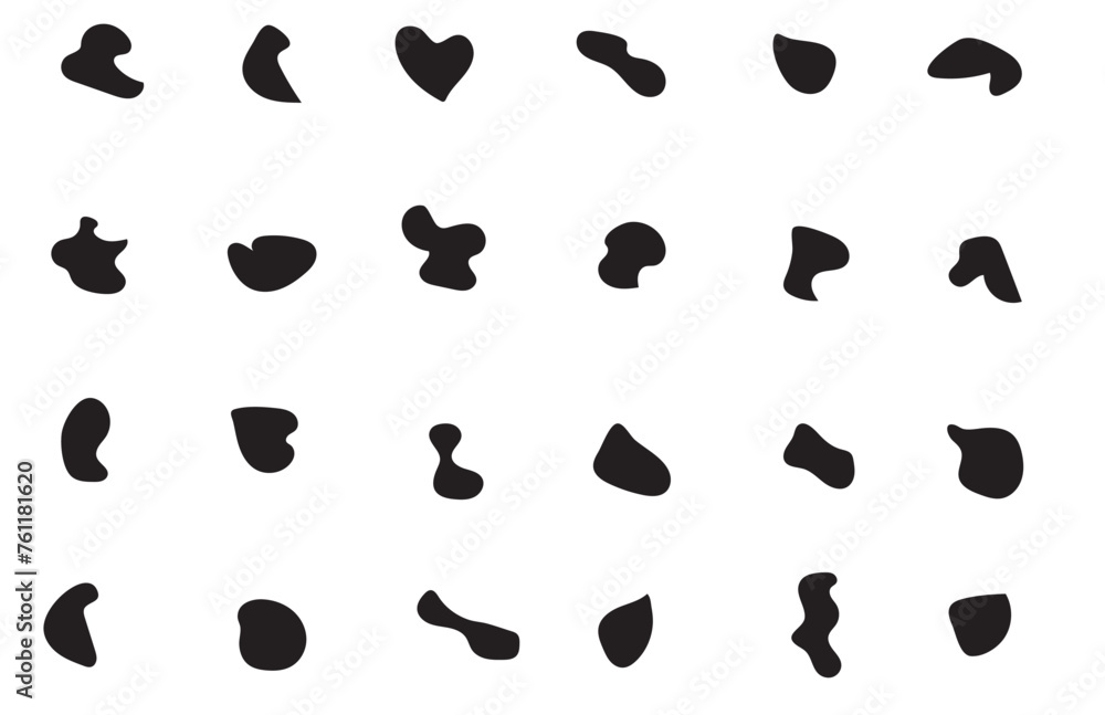 Blob shape organic set. Fluid cooler blob shape vector for abstract design.Irregular random minimal blob form. Abstract watery forms template. Organic blobs set icon on transparent background. Blob shape organic set. Fluid cooler blob shape vector for abstract design.Irregular random minimal blob form. Abstract watery forms template. Organic blobs set icon on transparent background.