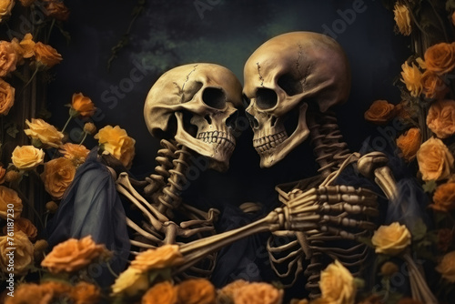skeleton lovers art