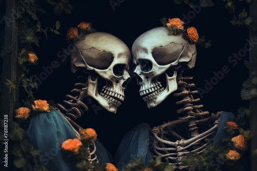 skeleton lovers art
