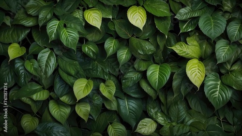 green leaves background