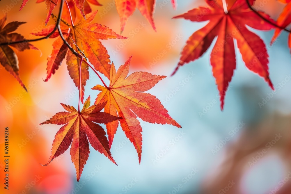 Marvel at the changing colors of autumn leaves as they paint the landscape in shades of red, orange, and gold, creating a breathtaking tapestry of fall beauty, Generative AI Marvel at the changing colors of autumn leaves as they paint the landscape in shades of red, orange, and gold, creating a breathtaking tapestry of fall beauty, Generative AI