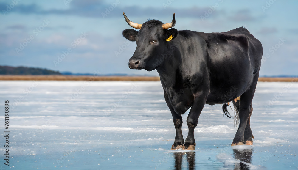 Cow on ice