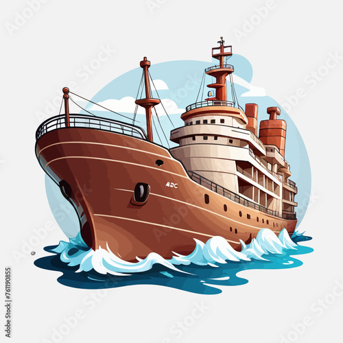 Ship Logo Cartoon Design Very Cool © VENTA