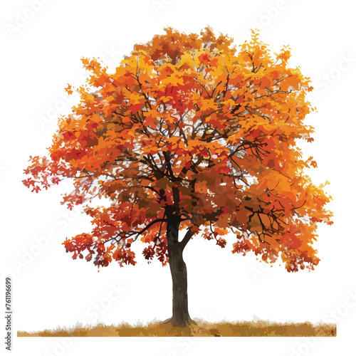 Autumn Tree Stormy Clipart 