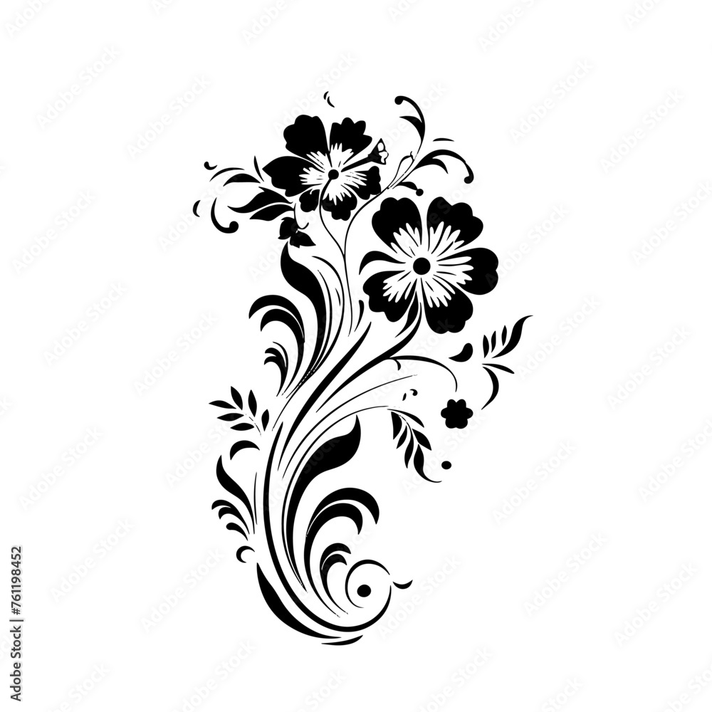 black and white floral background black and white floral background