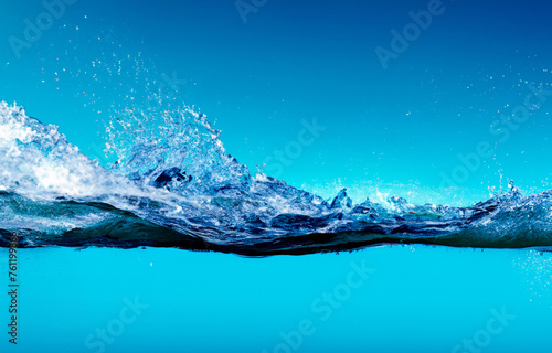 water splash isolated on white