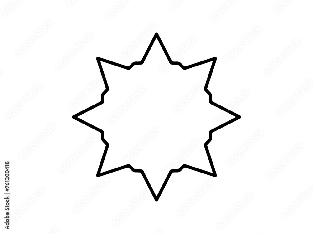 Islamic Frame Line Art Background Islamic Frame Line Art Background