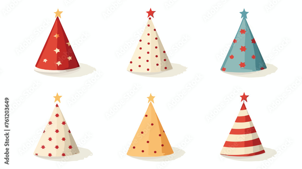 Party hat celebration event accessory flat vector 