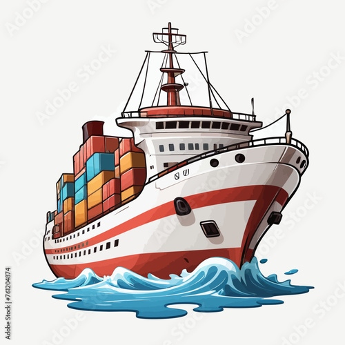Ship Logo Cartoon Design Very Cool © GADUN
