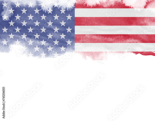 Grunge USA Flag background texture © photolink