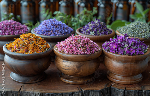 The ancient Chinese medicine herbs and infusions
