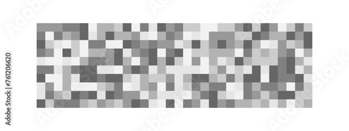 Censorship blurry texture. Gray mosaic background. Checkered pixel pattern to hide text, image or another forbidden, privacy or adult only content on digital screen. Vector graphic illustration