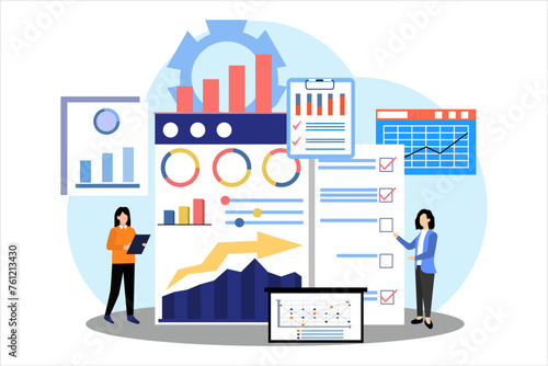 Business Strategy Flat Illustration Design