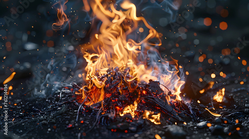 Holika burning