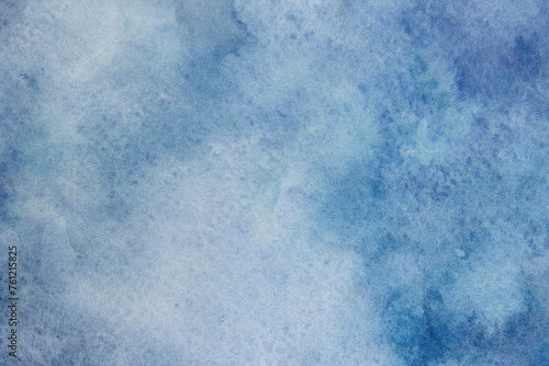 Hand painted blue watercolor abstract watercolor background sky and clouds, vector illustration. Watercolor cloud texture. Blue watercolor abstract background. Watercolor blue background. 