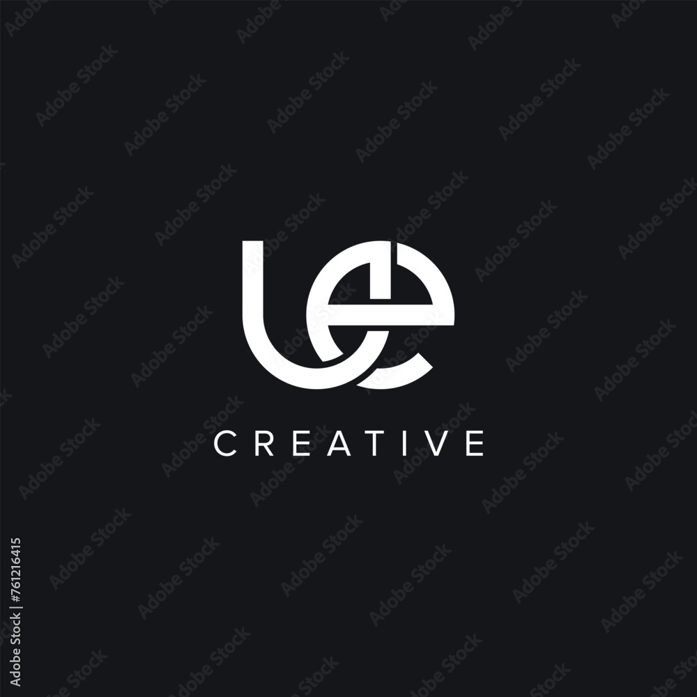 Alphabet Letters UE EU Creative Logo Initial Based Monogram Icon Vector symbol. Alphabet Letters UE EU Creative Logo Initial Based Monogram Icon Vector symbol.