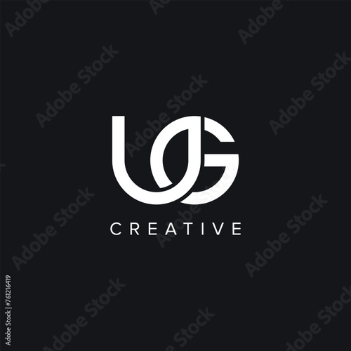 Alphabet Letters UG GU Creative Logo Initial Based Monogram Icon Vector Template.