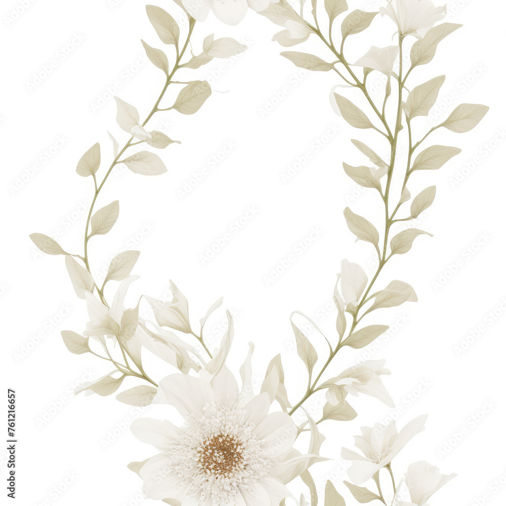 Flowers. Abstract seamless pattern. AI generated. Flowers. Abstract seamless pattern. AI generated.