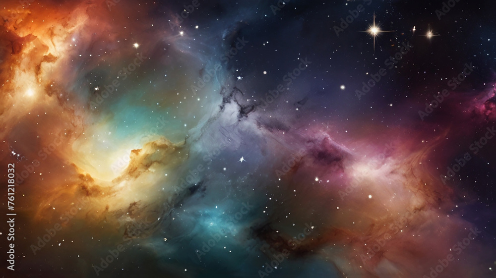 Abstract background celestial beauty incorporating cosmic elements