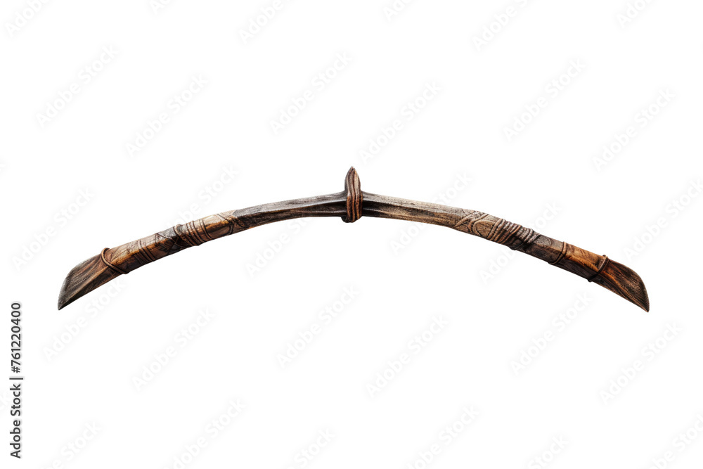 Obraz premium Long Horn Against White Background. On a White or Clear Surface PNG Transparent Background.