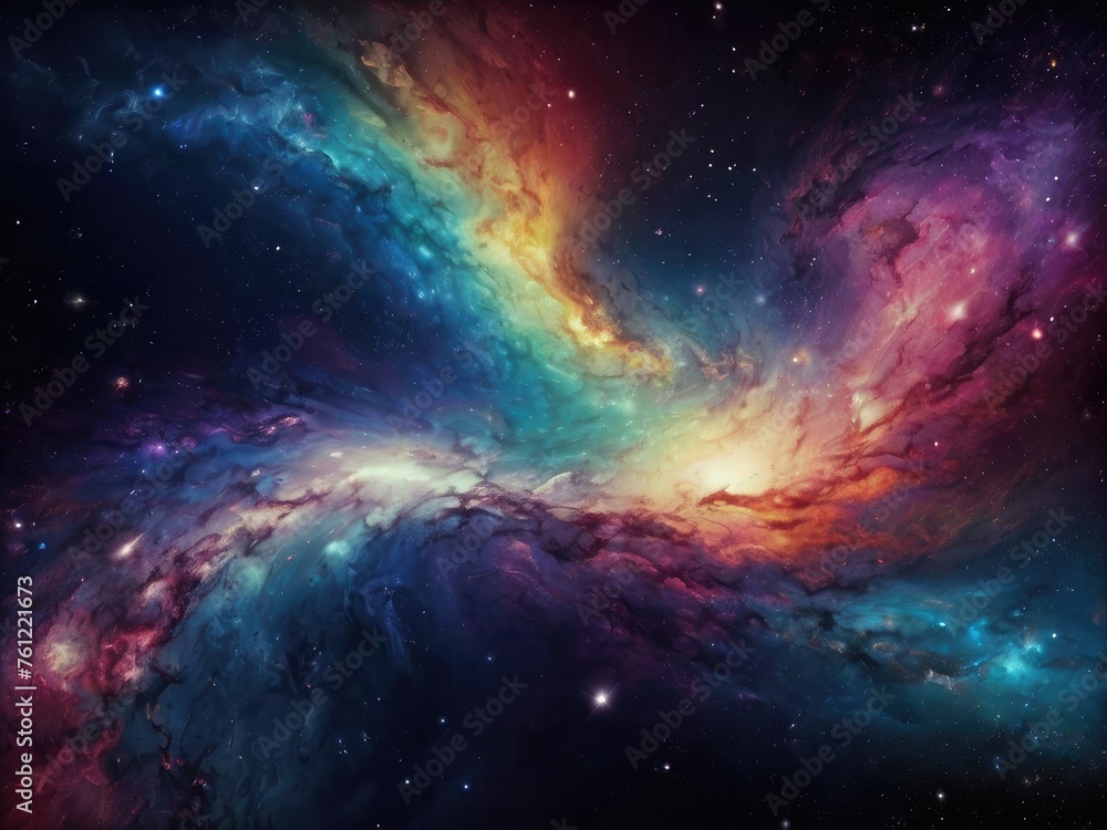 Obraz premium background with stars space galaxy background