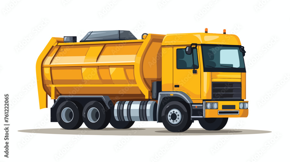 Garbage truck  vector illustration of a vehicle