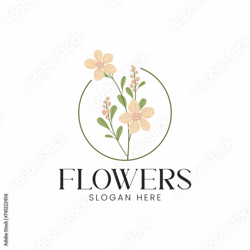 Logo Design Minimalist Flower Shop Logo For Your Small Business | Flower Shop Logos