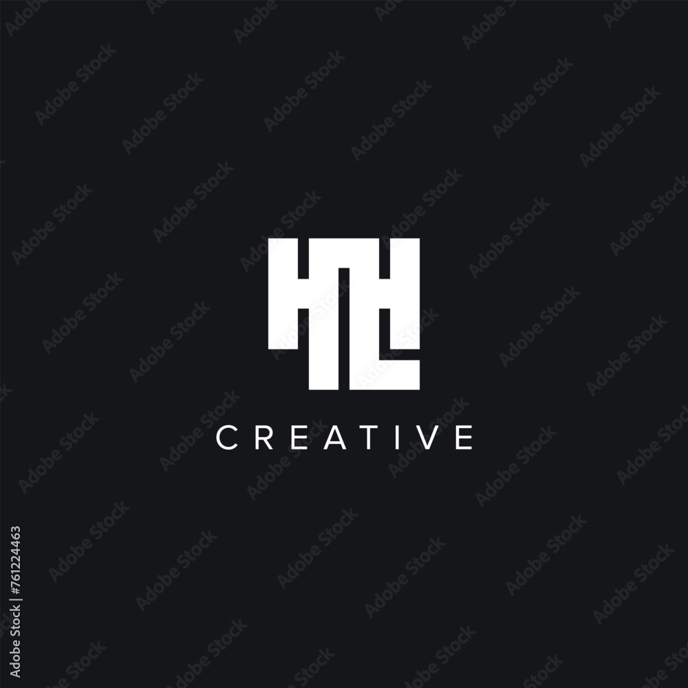 Abstract Letters HL LH Creative Logo Initial Based Monogram Icon Vector symbol. Abstract Letters HL LH Creative Logo Initial Based Monogram Icon Vector symbol.