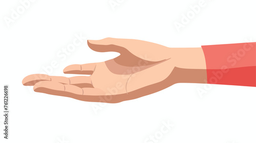 Caring hand vector illustration flat vector isolated