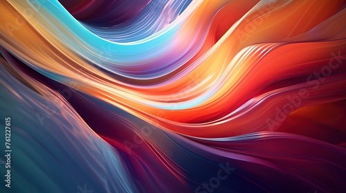 colorful abstract wave fluid background