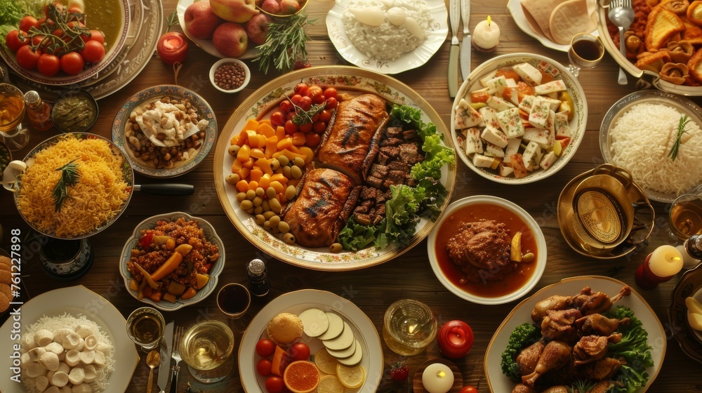 Fototapeta premium Turkish Ramadan Iftar Meal