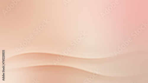Nude gradient. Pastel nude background with soft wave, modern vector gradient design.