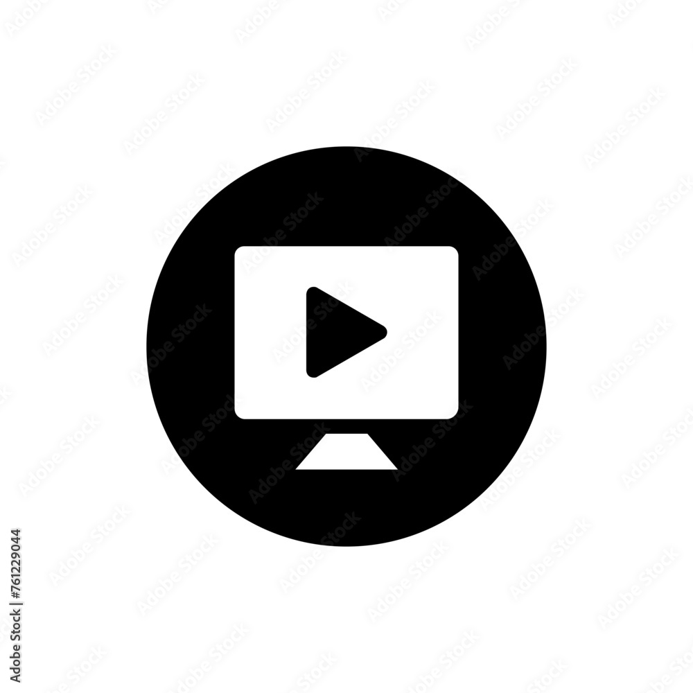Play video icon vector. Media player illustration sign. Video symbol. Play logo. Play video icon vector. Media player illustration sign. Video symbol. Play logo.