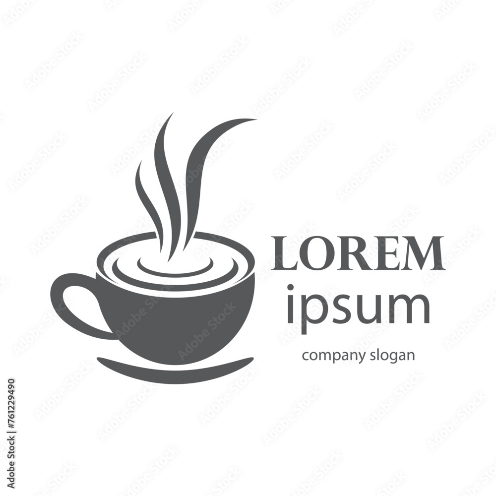 logo design of hot coffee in a glass with smoke logo design of hot coffee in a glass with smoke