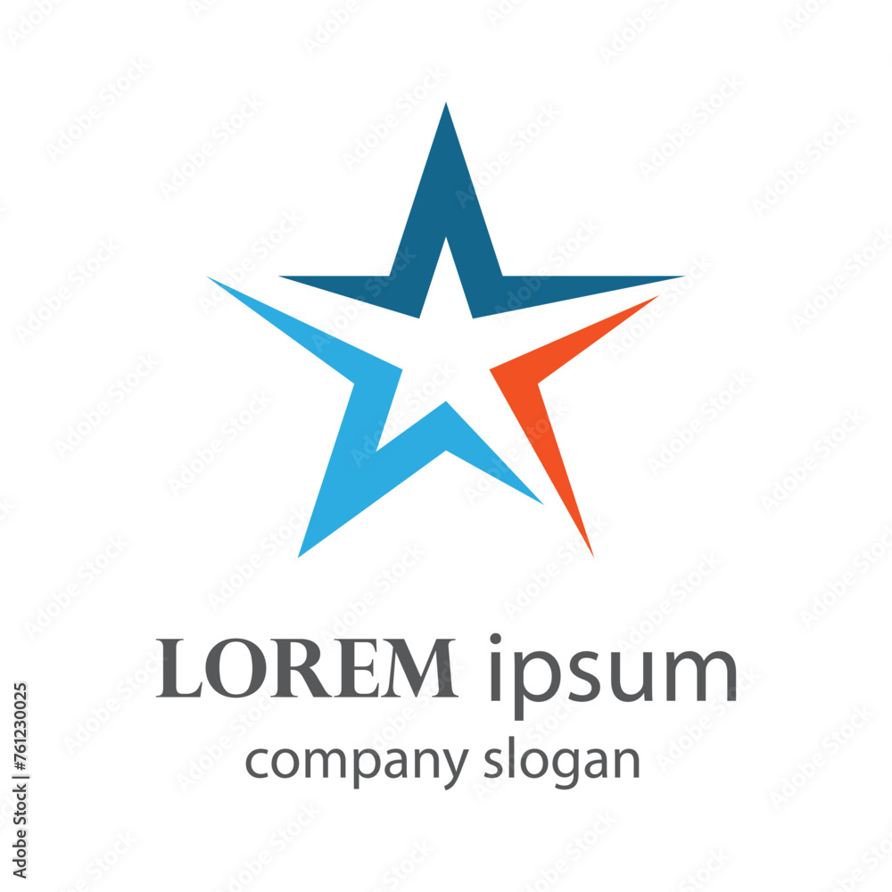 successful victory star logo design successful victory star logo design