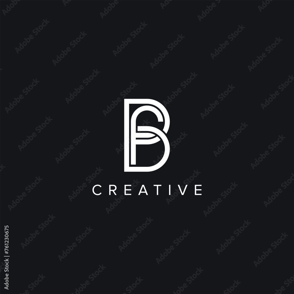 Alphabet Letters BF FB Creative Logo Initial Based Monogram Icon Vector Element. Alphabet Letters BF FB Creative Logo Initial Based Monogram Icon Vector Element.