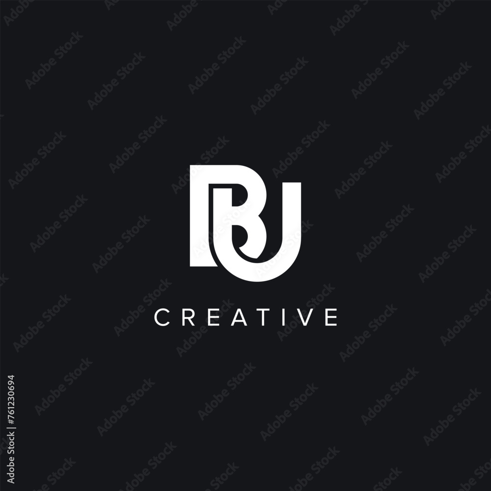 Alphabet Letters BU UB Creative Logo Initial Based Monogram Icon Vector Element. Alphabet Letters BU UB Creative Logo Initial Based Monogram Icon Vector Element.
