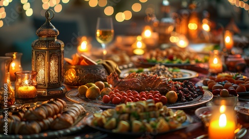 Iftar Party Table for Ramadan Kareem