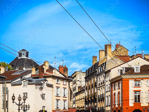 Street view of downtown in Limoges, France